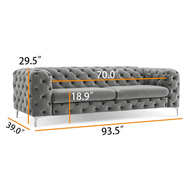 Tufted Velvet Sofa