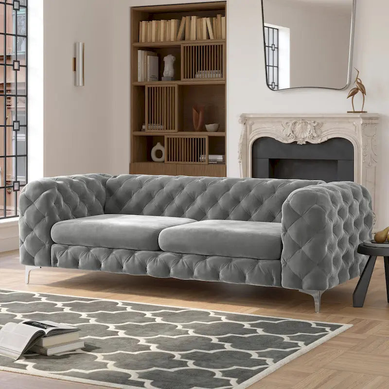 Tufted Velvet Sofa