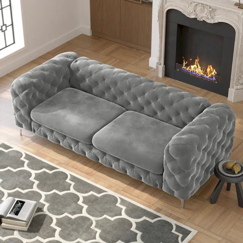 Tufted Velvet Sofa