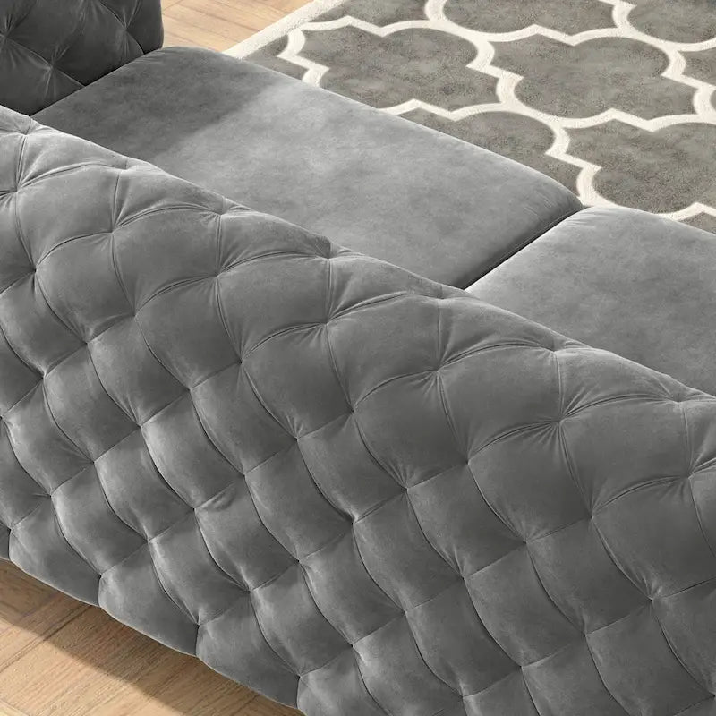 Tufted Velvet Sofa