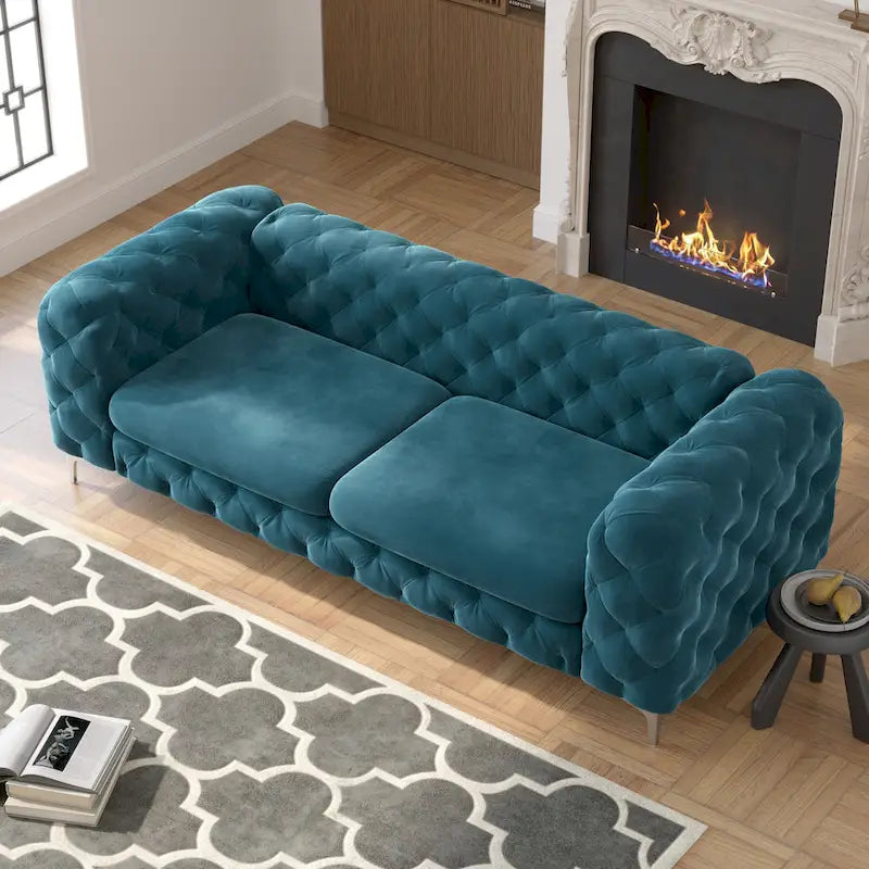 Tufted Velvet Sofa