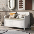 Merax 42 Rustic Style Solid wood Entryway Multifunctional Storage Bench