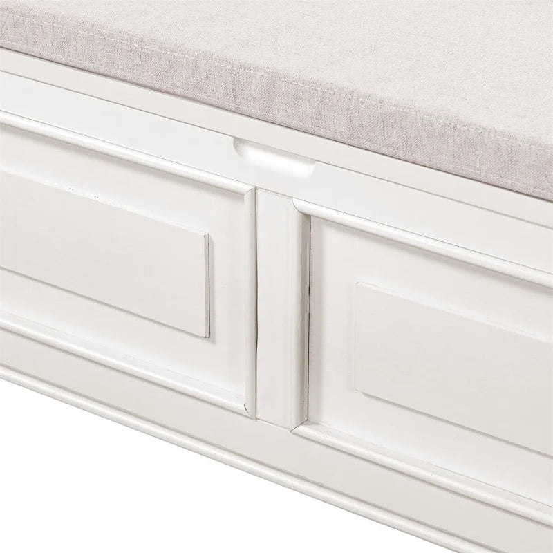 42 Rustic Style Solid wood Entryway Multifunctional Storage Bench