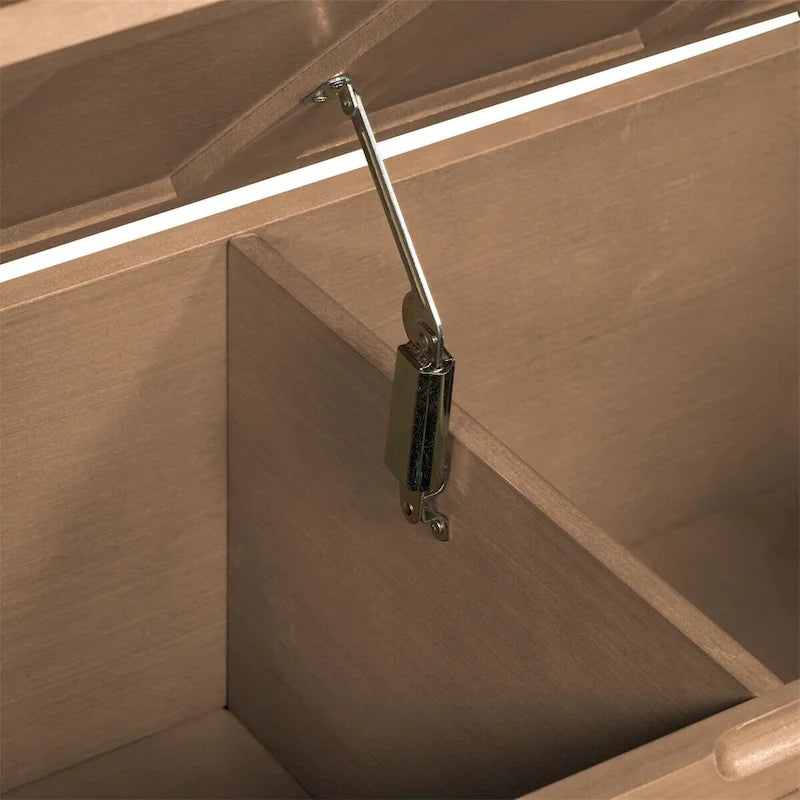 42 Rustic Style Solid wood Entryway Multifunctional Storage Bench