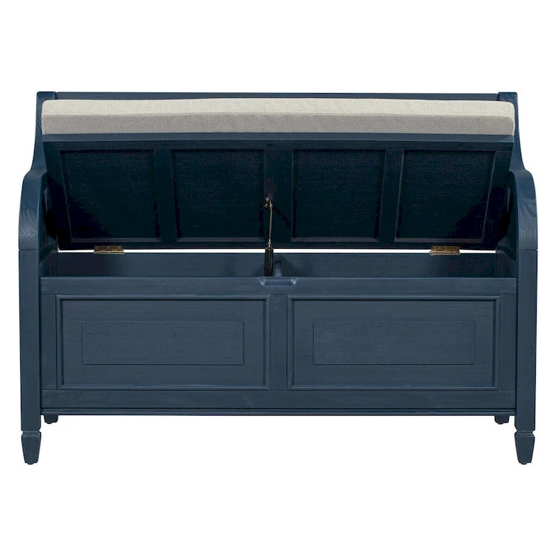 42 Rustic Style Solid wood Entryway Multifunctional Storage Bench