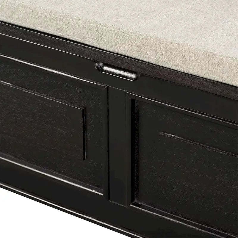 42 Rustic Style Solid wood Entryway Multifunctional Storage Bench