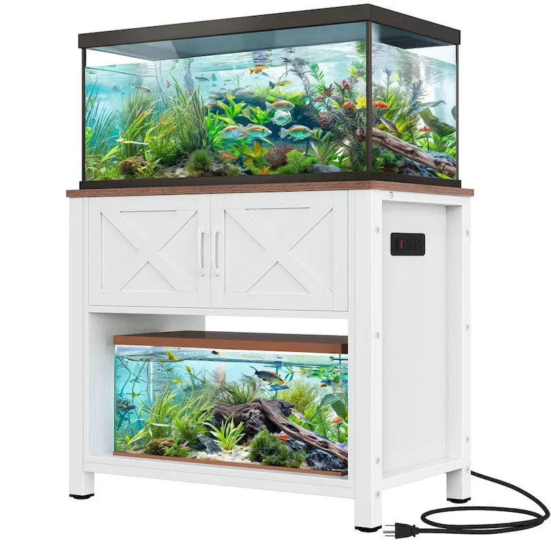 40-50 Gallon Aquarium Stand Cabinet Fish Tank Stand with Power Outlets