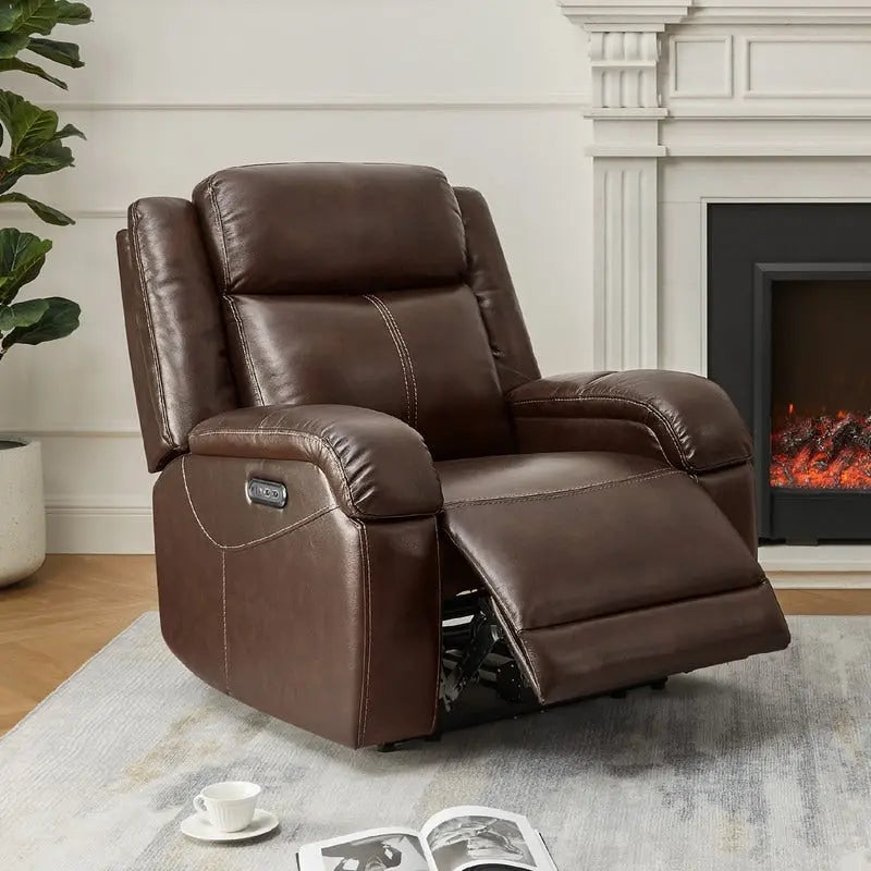 Power Recliner Chairs with Power Headrest & Charging Ports