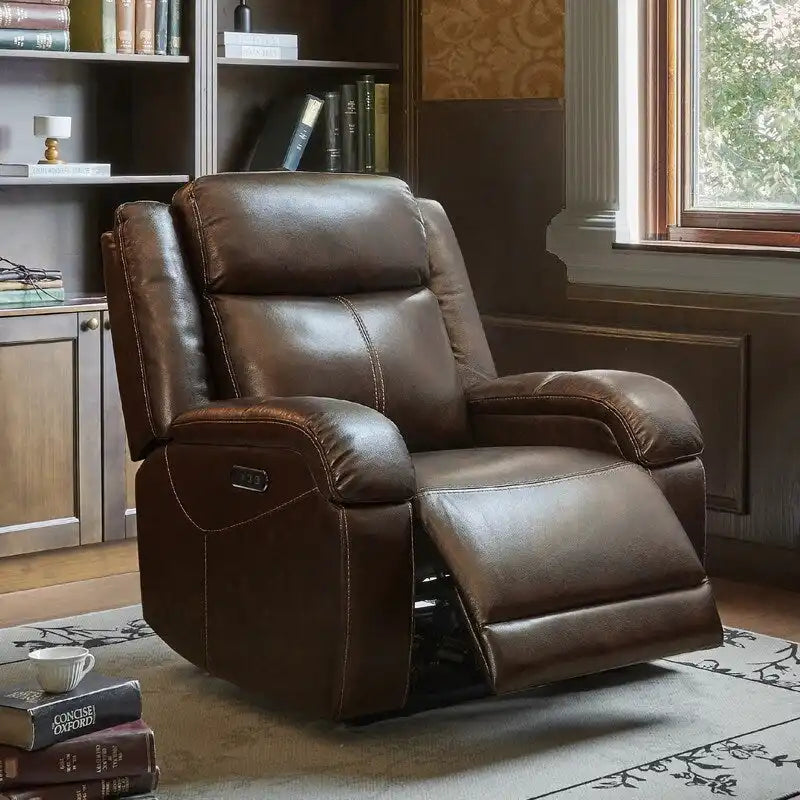 Power Recliner Chairs with Power Headrest & Charging Ports