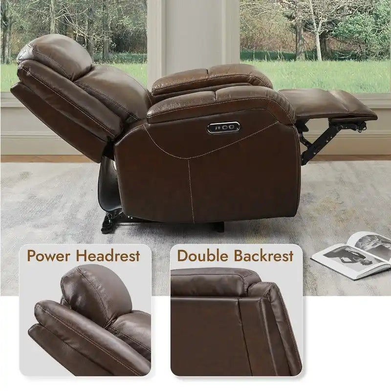 Power Recliner Chairs with Power Headrest & Charging Ports
